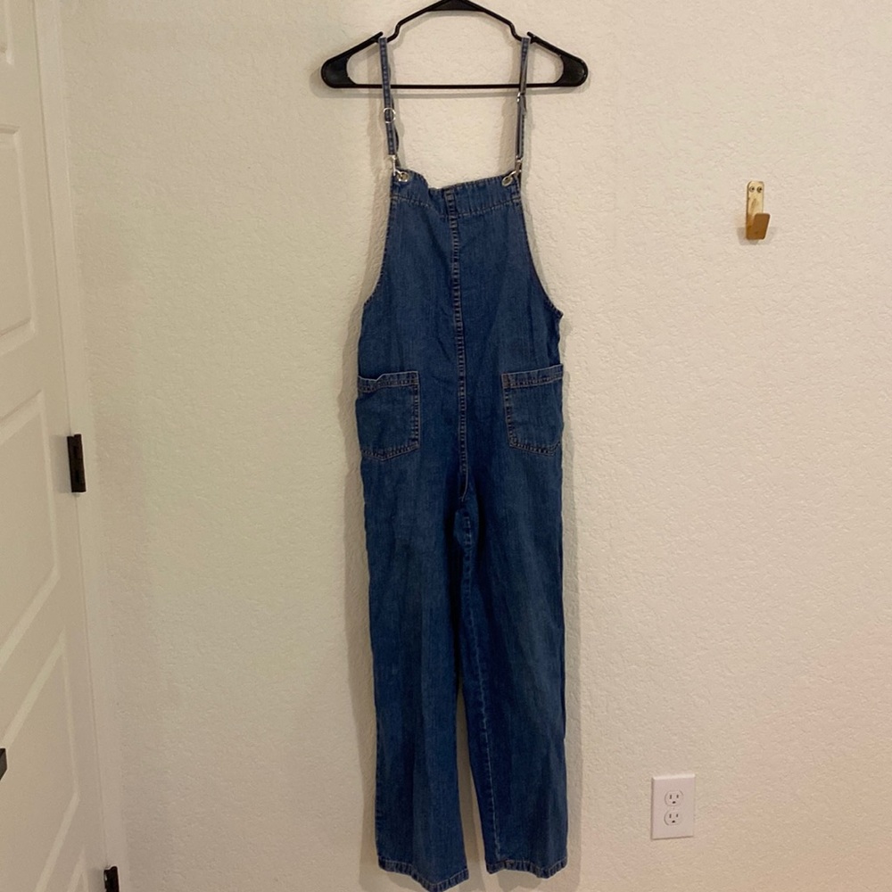 Vintage Design Club Denim Wide-Leg Overalls